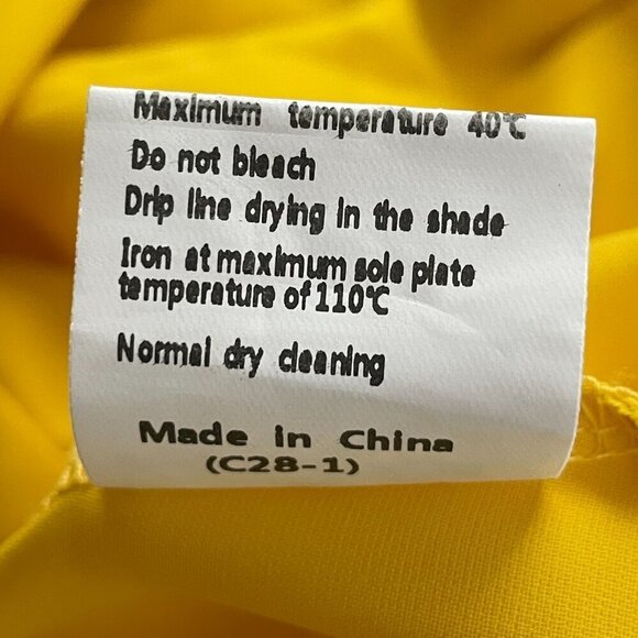 Byinns Women's Off Shoulder Ruffle Yellow Top Size XL - Picture 11 of 11